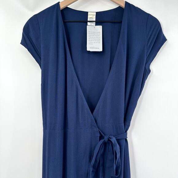 L*Space Goa Dress Wrap Maxi in Midnight Blue Size Small NWT - Picture 4 of 10
